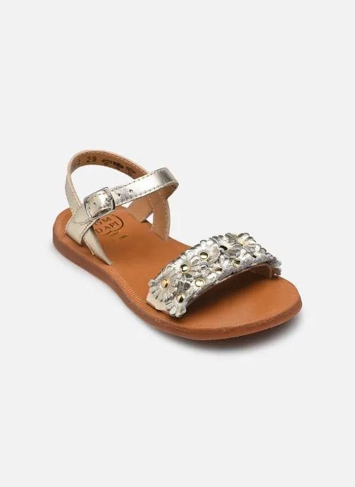 Sandalen Plagette Multi Flo meisjes goud en brons