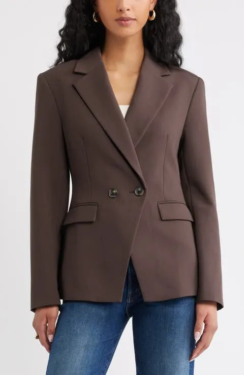 Open Edit Icon Twill Hourglass Blazer