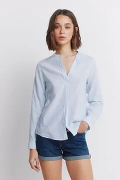 Camisa manga larga mao lino