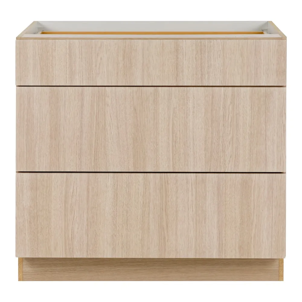 Hampton Bay Pembroke 36-inch W x 34.5-inch H x 24.4-inch D Assembled Kitchen Base Cabinet in Riverside Sand