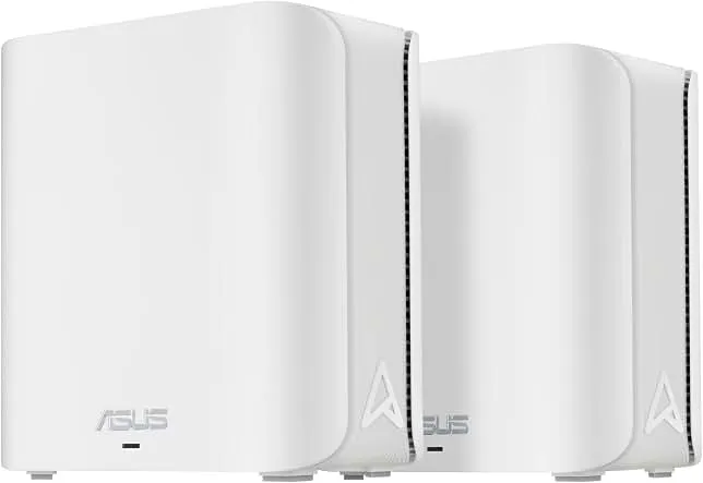 ASUS ZenWiFi BD4 WiFi 7 Mesh Router - 5,100 sq. ft., 3.6 Gbps (2 Pack) | 2.5G Port x2, Subscription Free Network Security, Parental Co…