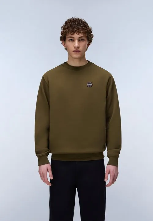 BADGE FRENCH TERRY - Sweatshirt - dark olive