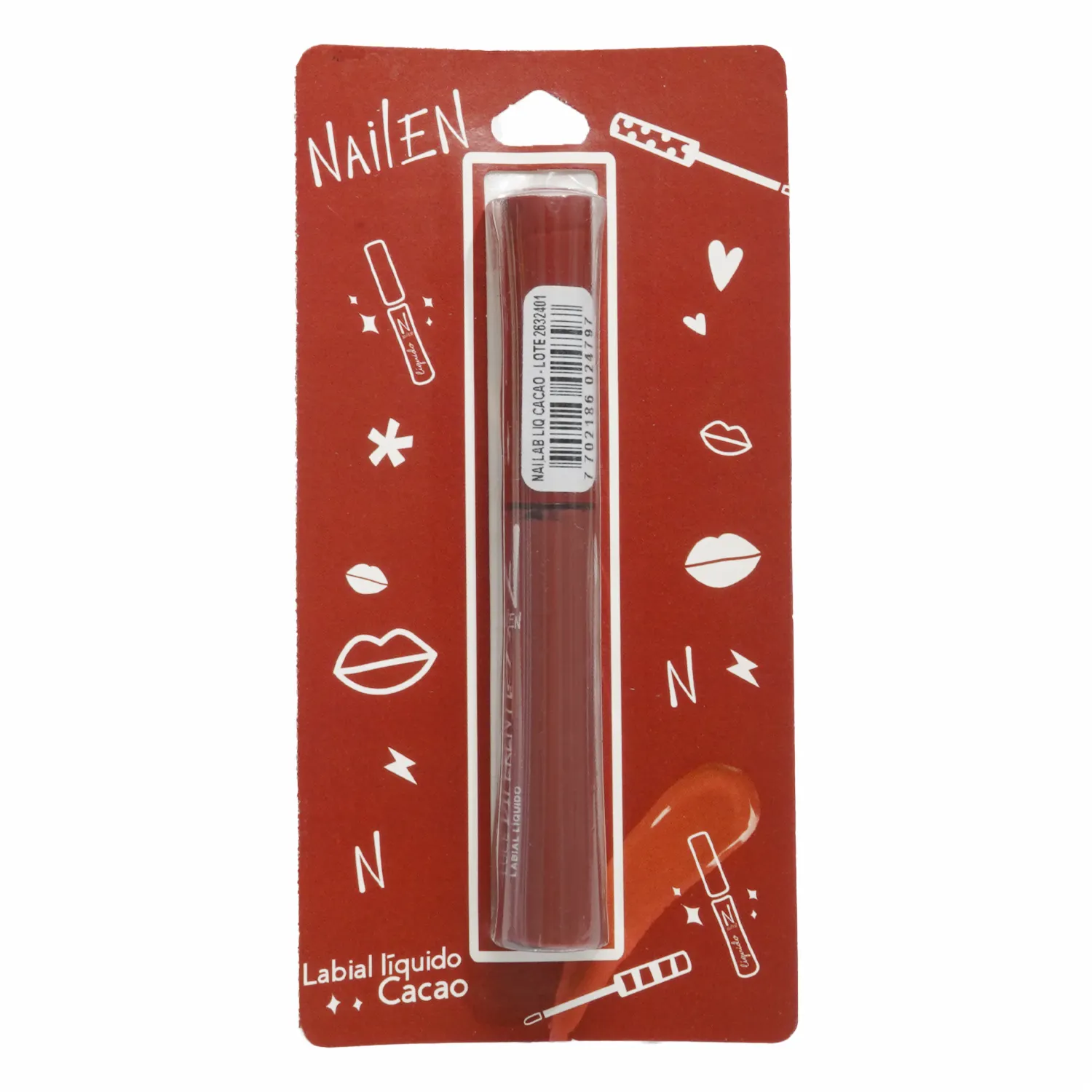 Labial Líquido Tono Cacao NAILEN