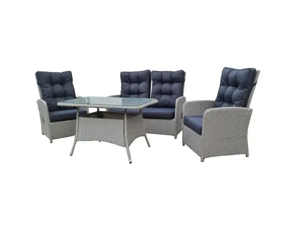 11tlg. Dining-Set - Grau-meliert
