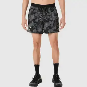 Asics Mens Fujitrail All Over Print 5 Inch Short