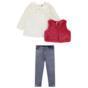 Ensemble 3 pièces de fête pour bébé fille