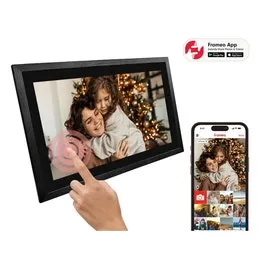 Kogan 21.5" Frameo App Wi-Fi Digital Photo Frame (16GB, Blackened Oak)