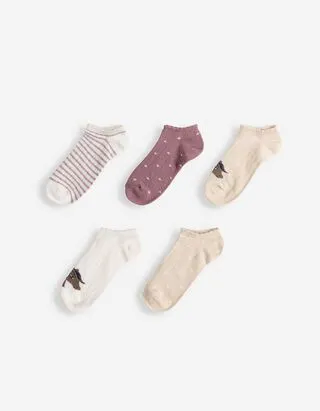 Calze sneakers - Confezione da 5 pezzi