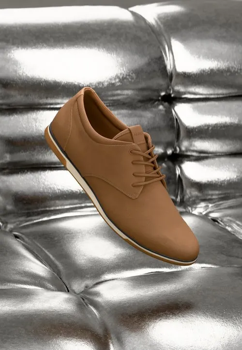 HERON - Casual snøresko - cognac