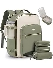 LOVEVOOK 40L Travel Backpack for Women & Men, Airline Approved Carry On Luggage with 3 Packing Cubes, TSA Overnight Bags, Waterproof Personal Item Bag, Weekender Essentials Backpacks fits 17" Laptop