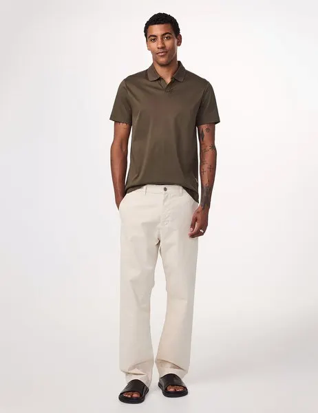 Paul Open-Collar Polo Capers