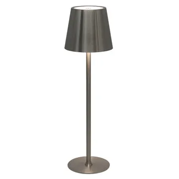 Lampada da Tavolo LED Penelope Touch Silver Dimmerabile Cordless USB