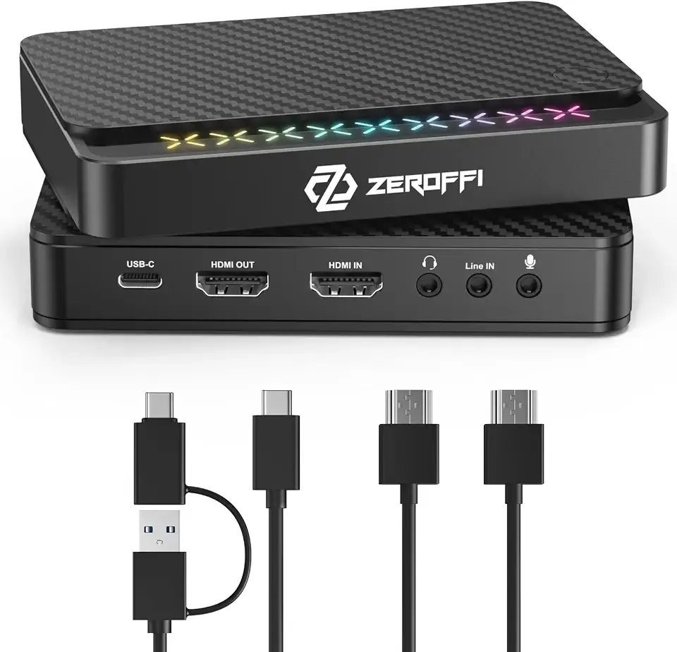 4K Capture Card for Streaming, USB 3.1 Video Capture Device for Streaming and Recording, Support HDR/VRR with Low Latency for PS5, Xbox, Nintendo Switch in OBS, Compatible with PC/Mac