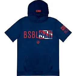 Baseball Lifestyle 101 Boys' BSBL-SZN USA Short Sleeve Hoodie