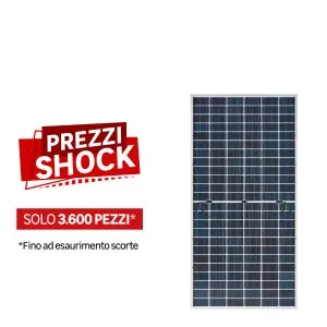 Pannello Solare 585W Bifacciale ULICA - Silver Frame N-Type TopCon bifacciale 2278x1134x30 nero