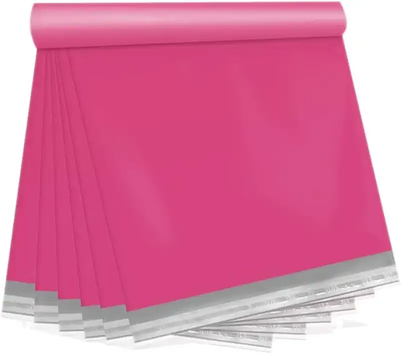 Pink Poly Mailers 14.5X19 100 Pack, Strong Adhesive Shipping Envelopes for Clothing/Shirt, Poly Bags for Small Businesses, Waterproof Mailing for Shipping, Packages Bags