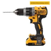 Taladro percutor inalámbrico 20 V + 2 baterías + cargador + maletín + gancho