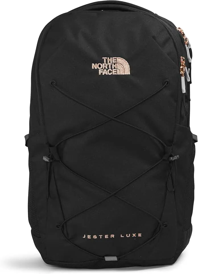 Women's Jester Luxe Everyday Laptop Backpack, TNF Black/Burnt Coral Metallic, One Size