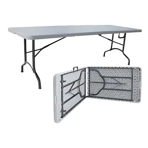 Mesa Plegable Maleta 180cm, Arma Fácil Blanca