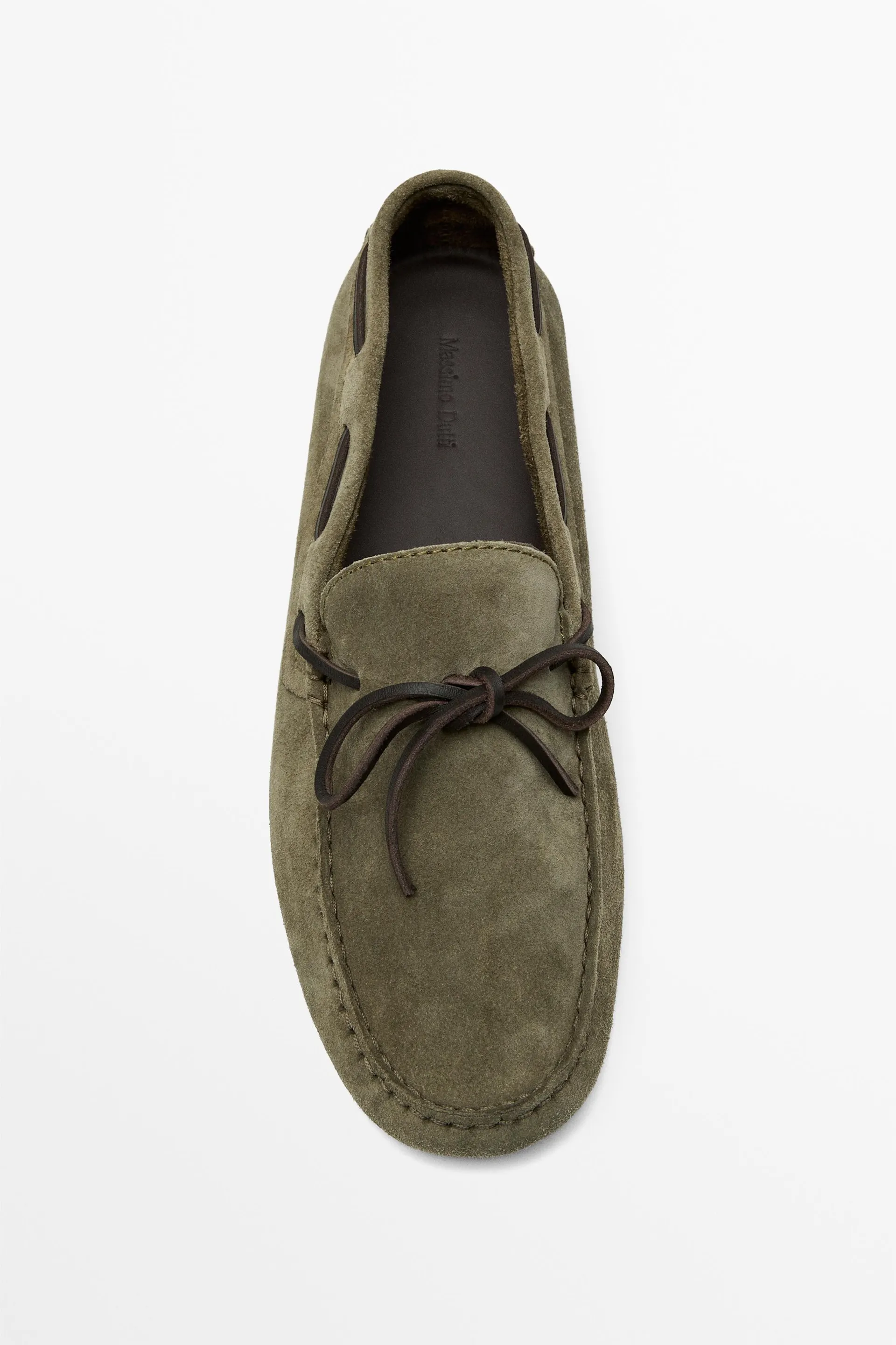 Zachte leren loafers met strik