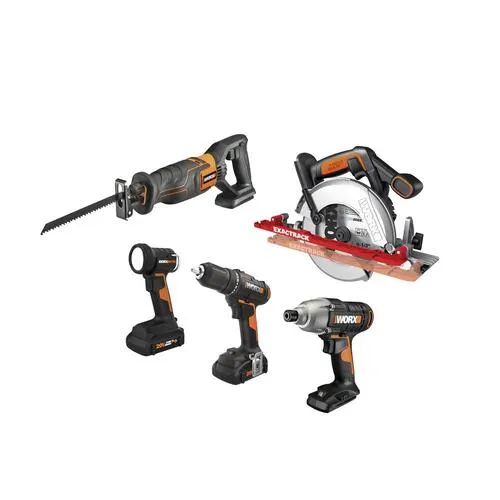 WORX® 20-Volt Cordless 5-Tool Combo Kit