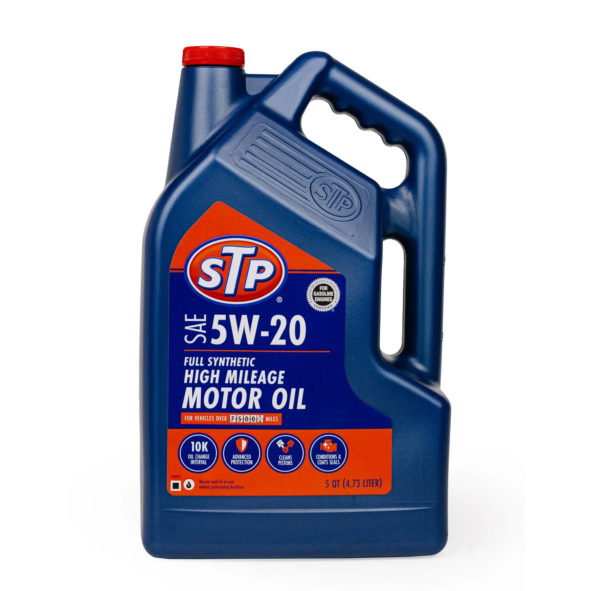 STP High Mileage Full Synthetic 5W-20 Motor Oil 5 Quart
