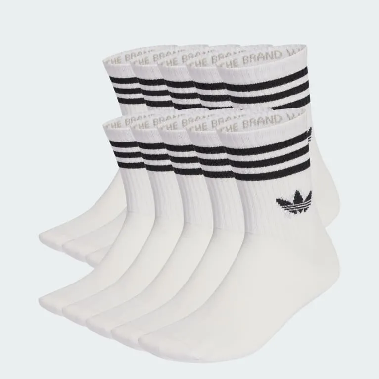 3-STRIPES CREW SOCKS 10 PAIRS