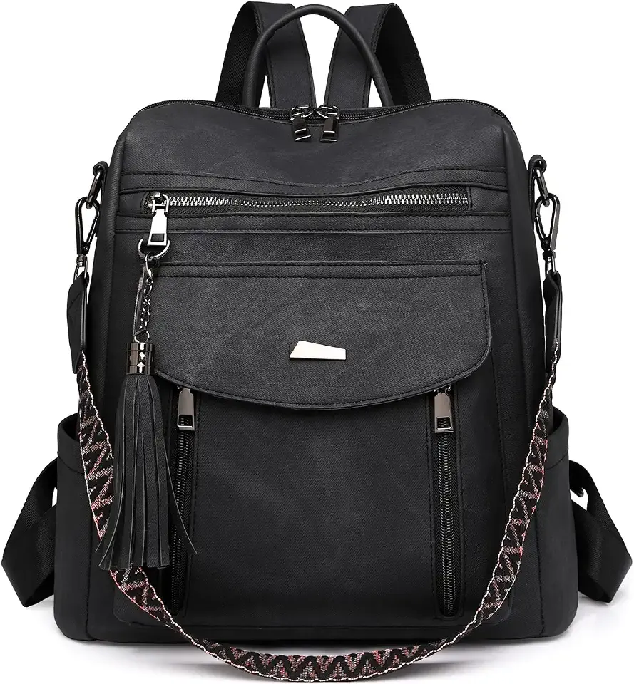 Backpack Purse for Women Pu Leather Backpack Fashion Ladies Shoulder Bag Handbags for Travel Daily Use