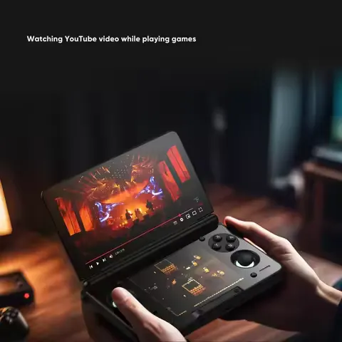 AYN THOR Clamshell Handheld Game Console 6" 120Hz AMOLED Snapdragon 8 Gen 2 4K DP Output Snapdragon 8 Gen 2 6000mAh 27W Fast Charge Retro Gaming Console Original
