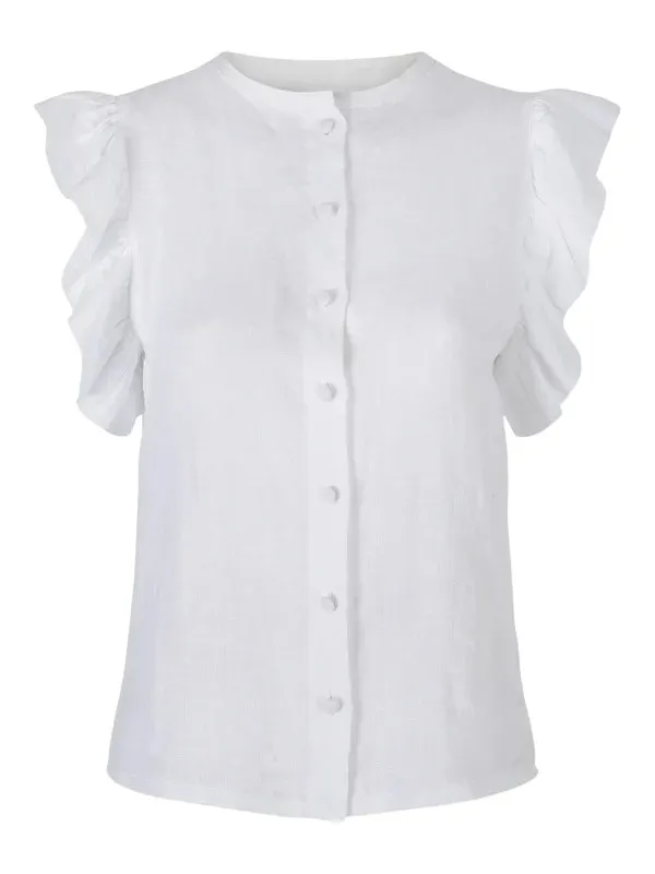 Pauline Linen Shirt - Hvit