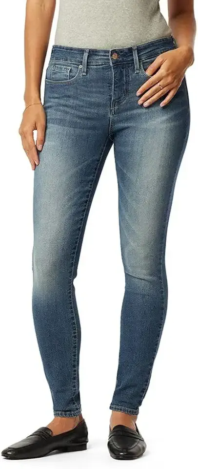 Women's Totally Shaping Skinny Jeans Mid Rise Stretch Denim (Available in Plus Size)