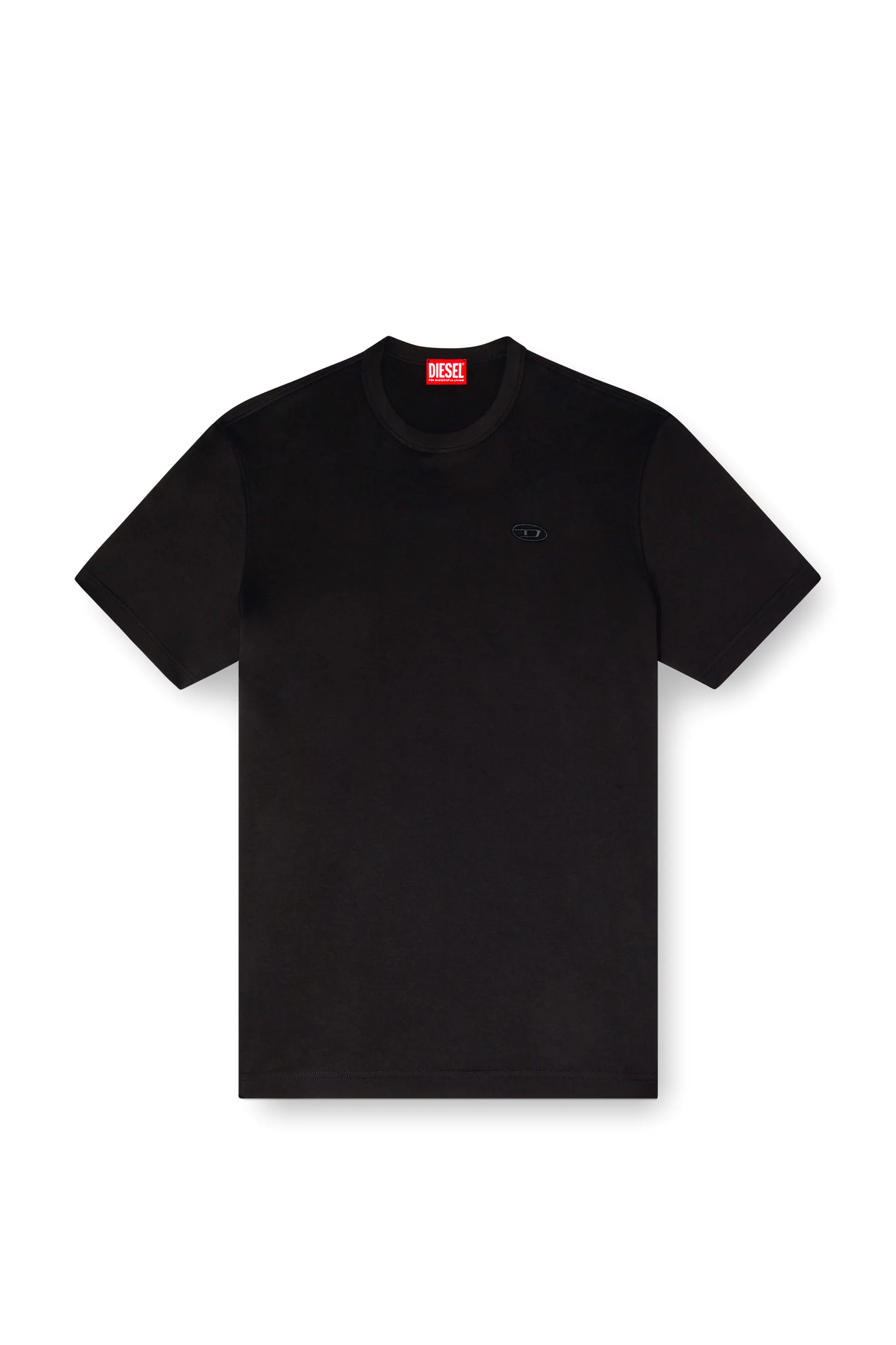 T-shirt with tonal logo embroidery