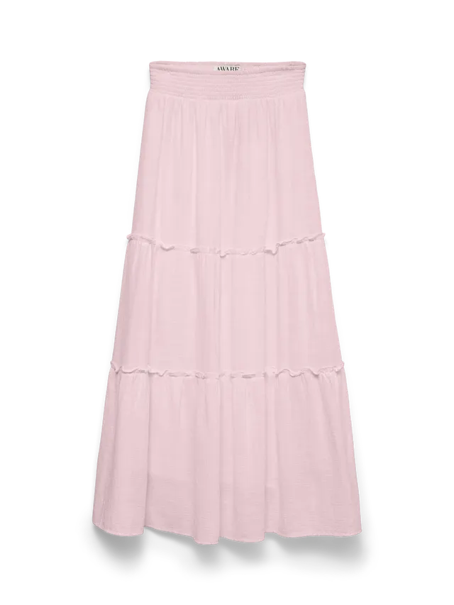 AWKEELEY Høy midje Langt skjørt