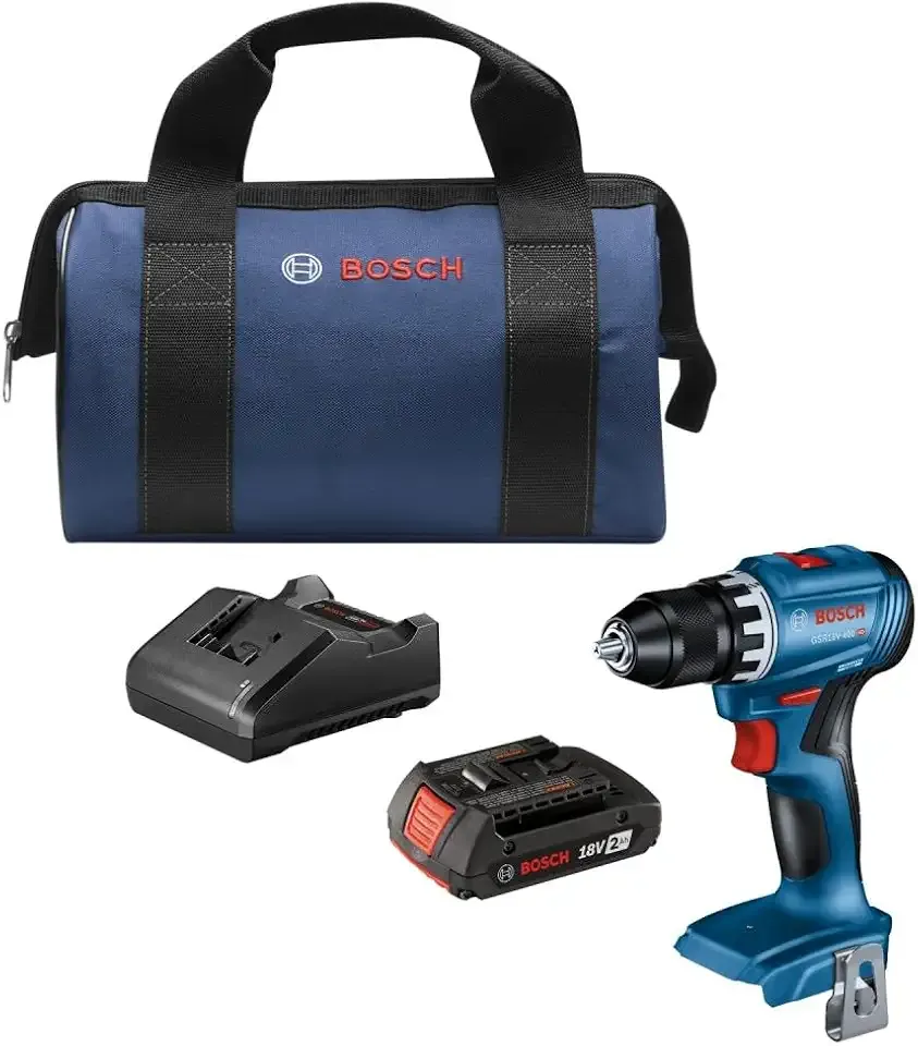 Bosch GSR18V-400B12 18V Compact Brushless 1/2 In. Drill/Driver Kit with (1) 2 Ah Standard Battery