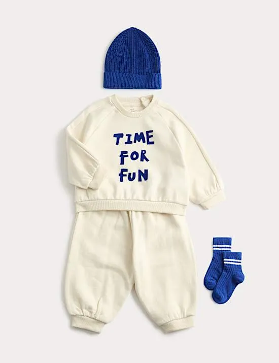 Cotton Rich 'Time for Fun' Outfit (0 Months-6 Years)