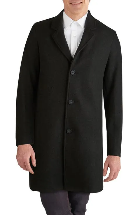 Cole Haan Regular Fit Stretch Wool Coat