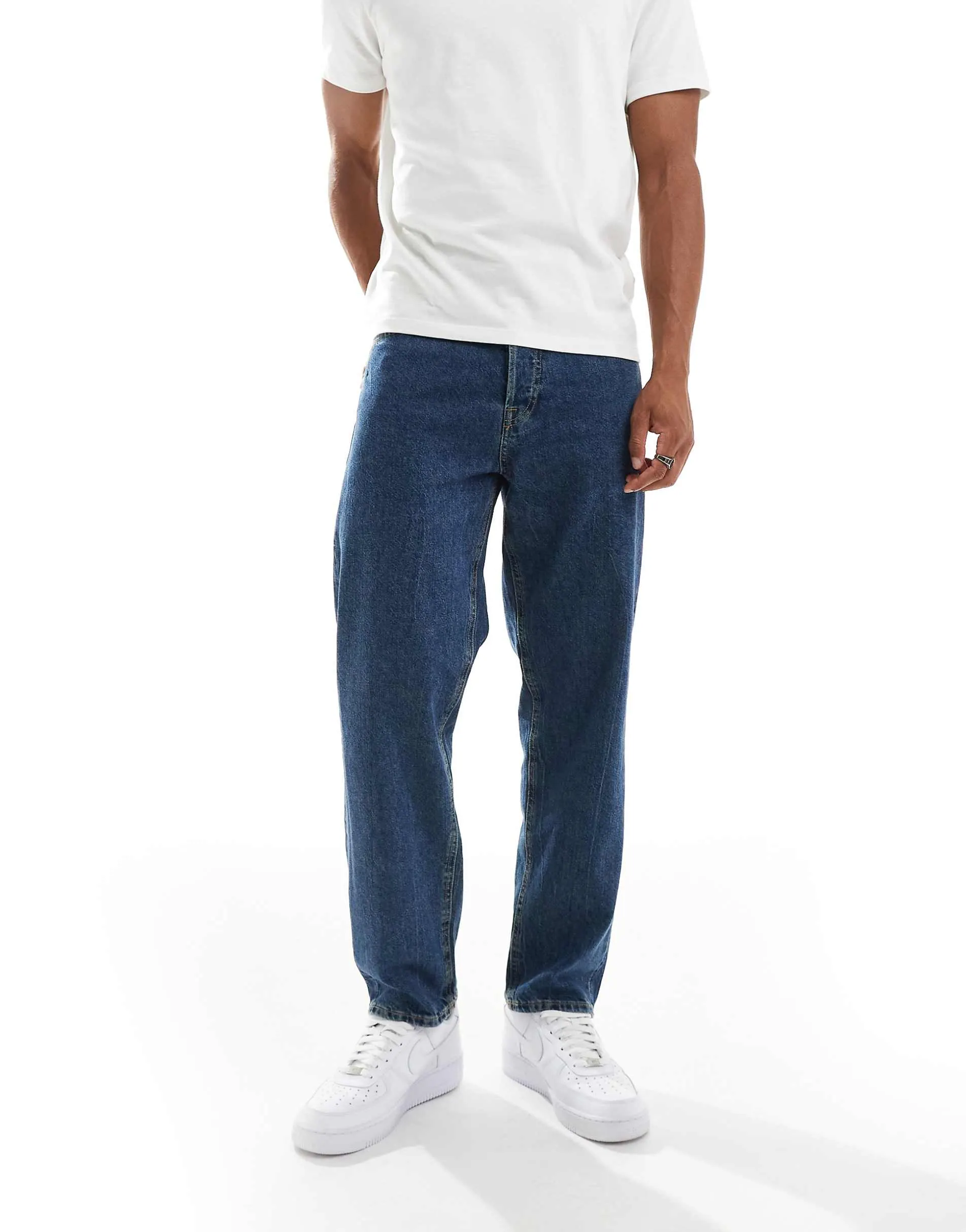 Jack & Jones Eddie loose jeans in vintage blue