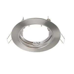 Portafaretto da incasso in ferro BANG GU10 argento tondo IP23