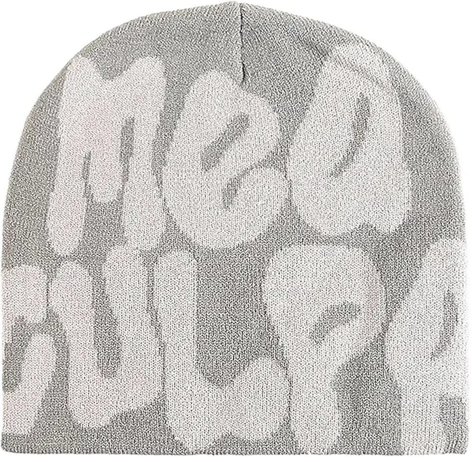 TaowaveWomen Beanie Y2k Hat,MEA Culpa Graphic Beanies Designs,Winter Hat Knit Skull Cap for Women