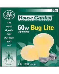 GE 60W Bug Light 2 pk