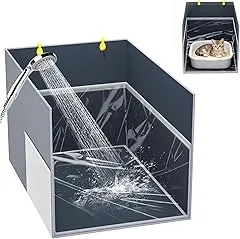 Aokeyee Cat Litter Box Enclosure Splash Gu…