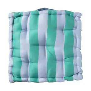 Zitkussen groen/blauw - 40x40x8 cm