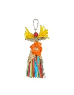 Adori Bird Toy - Hout & Touw - 20x10x4 cm Multi-Color