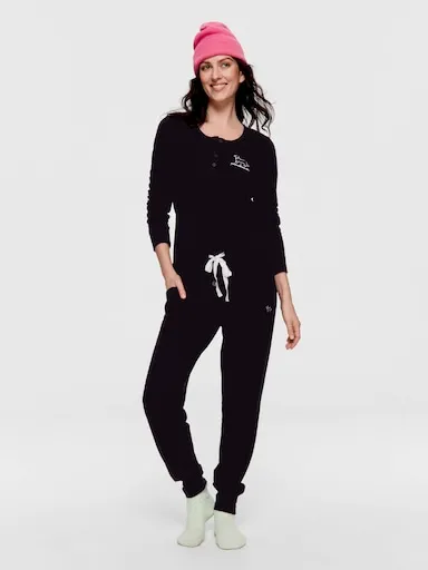 Black Waffle Easy Pj Pant