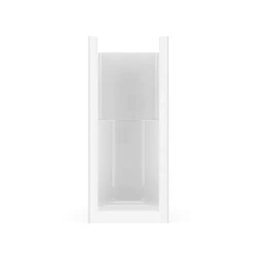 Biarritz 32L x 32W x 73H in. 2-in-1 Shower Kit - Shower Stall with Centre Drain Shower Base and Shower Wall Surround (No Door)