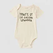 Okie Dokie Baby Unisex Crew Neck Short Sleeve Rib Bodysuit