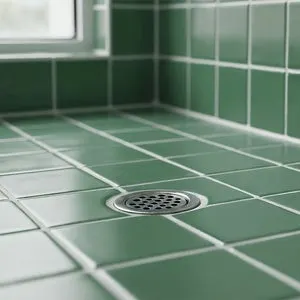 Suelo Antideslizante 10x10 cm color Verde mate (1m2)
