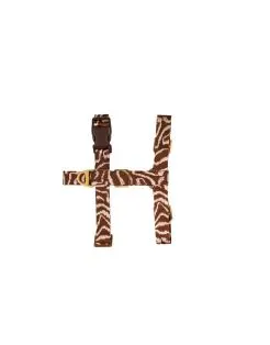Dogguo Ethnic Harness - Harnas - x2.5x31-50 cm Bruin Perzik M