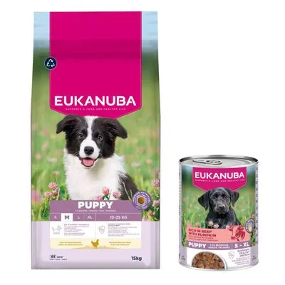 Eukanuba Premium Nutrition 12 kg ou 15 kg + boîtes 3 x 400 g offertes !