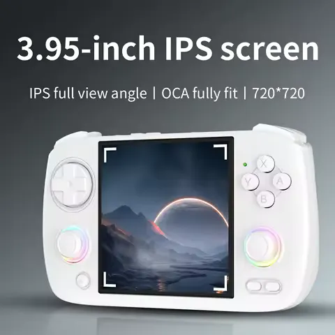 ANBERNIC RG CubeXX Handheld Games Console 3.95" IPS Screen 64-bit Linux System H700 3800mAh Wi-Fi Bluetooth Retro Gaming Player